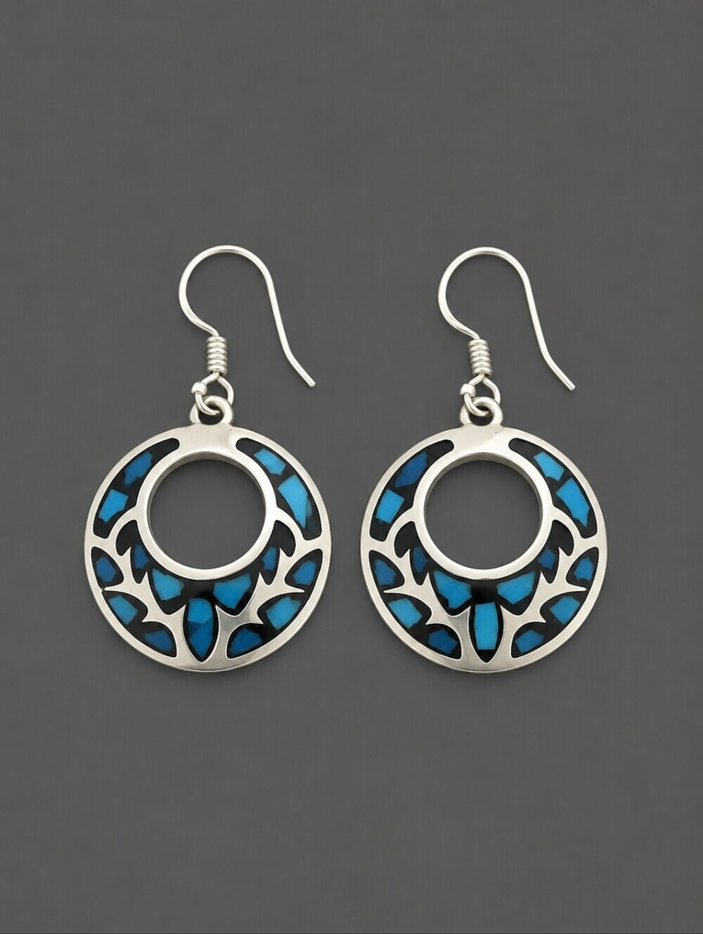 TAXCO Mexican Hoop Dangle Hook Earrings TC-255